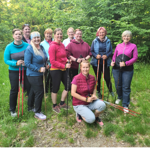 nordic walking lekce je soucasti kurzu zdraveho hubnuti